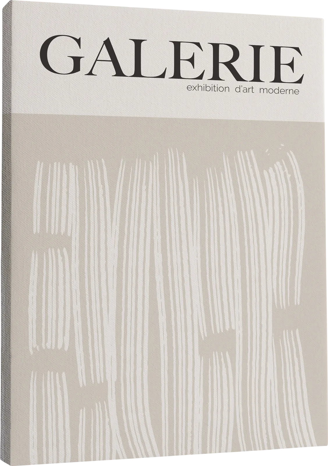 Galerie Stripes Gray Canvas Wall Art - Image 1