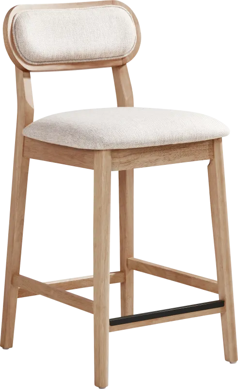 Watertown Natural Upholstered Counter Height Stool