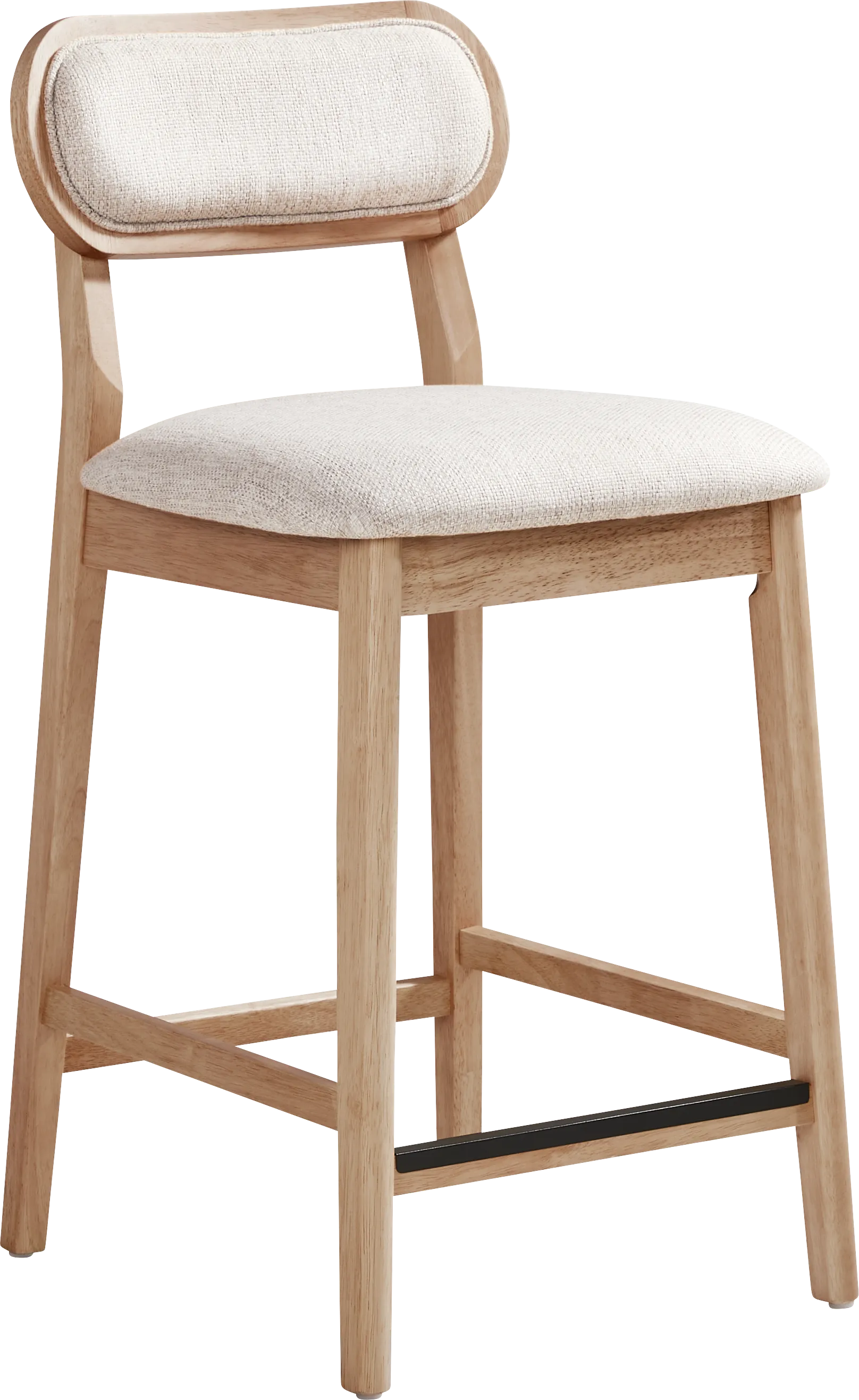 Watertown Natural Upholstered Counter Height Stool - Image 1