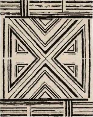 Bobby Berk Four Corners Black 5' x 8' Rug