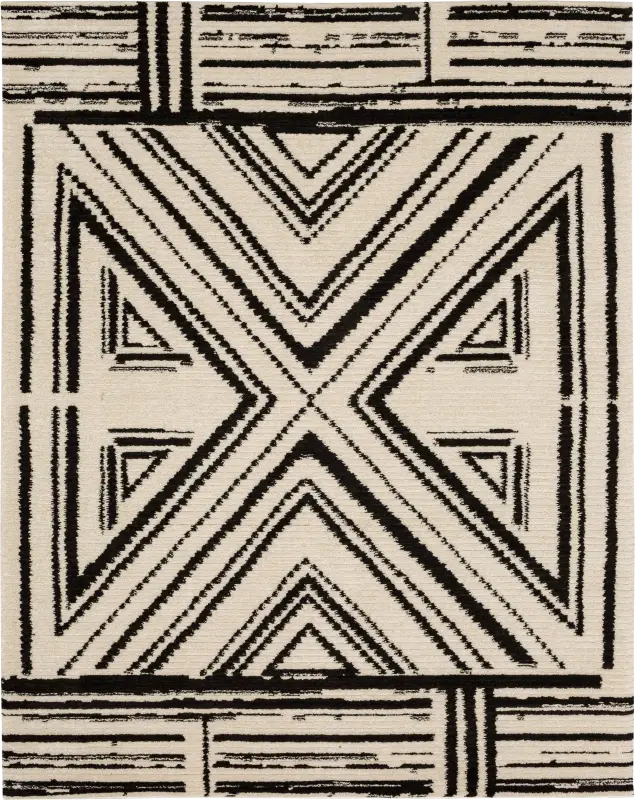 Bobby Berk Four Corners Black 8' x 10' Rug