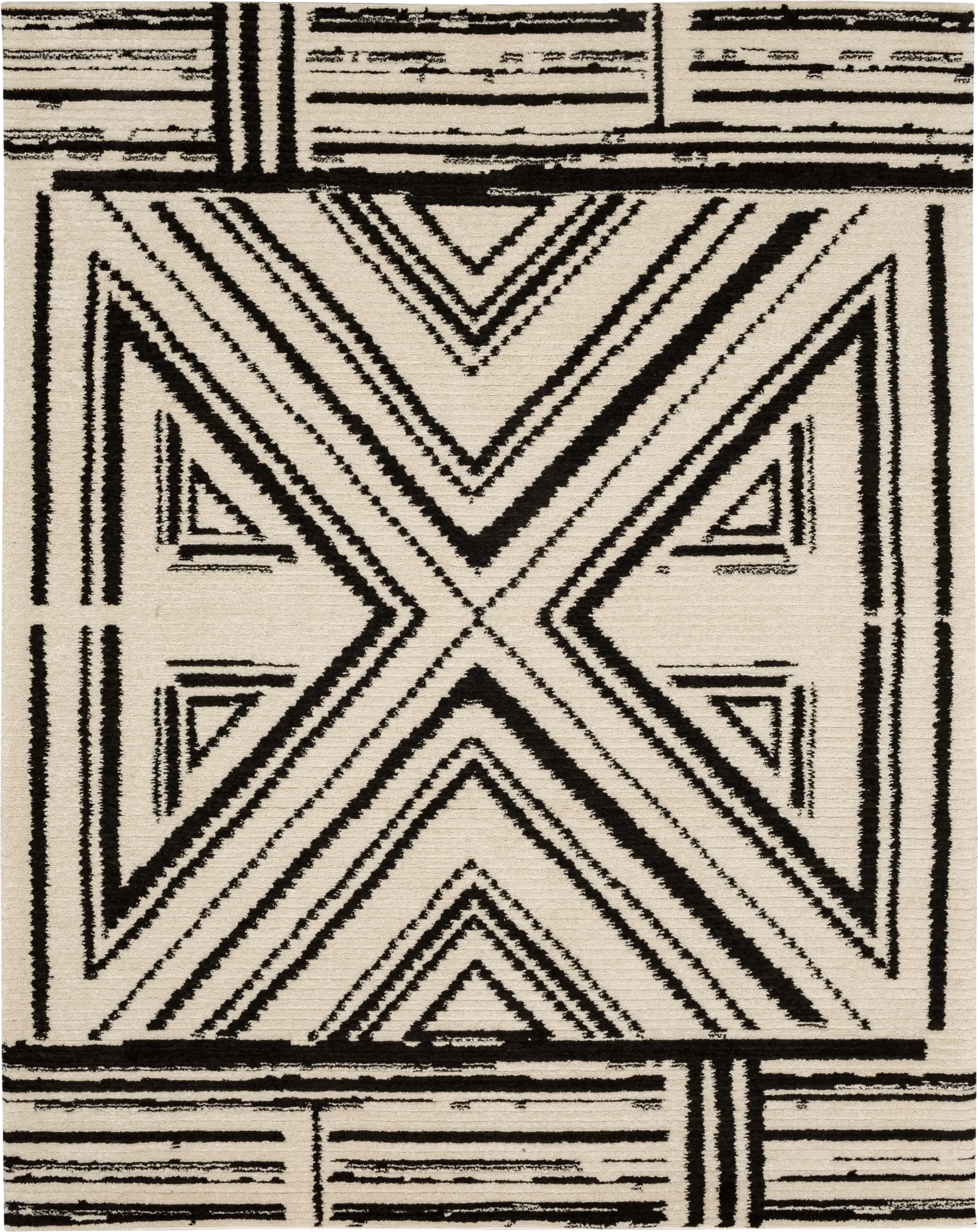Bobby Berk Four Corners Black 8' x 10' Rug