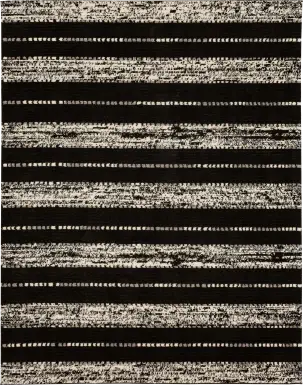 Bobby Berk Traverse Lanes Black 5' x 8' Rug