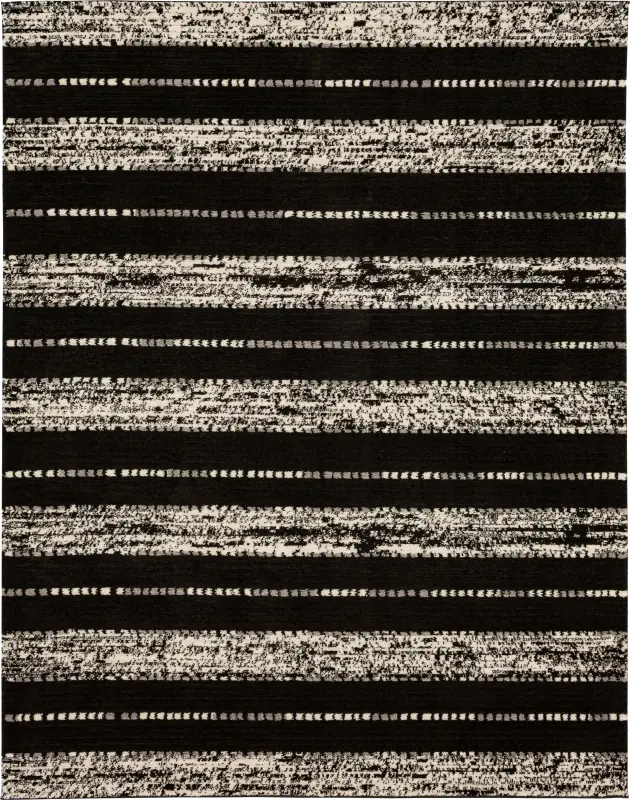 Bobby Berk Traverse Lanes Black 6' x 9' Rug