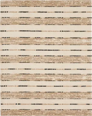 Bobby Berk Traverse Lanes Tan 5' x 8' Rug