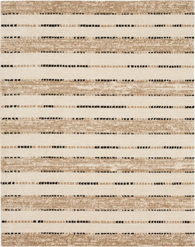 Bobby Berk Traverse Lanes Tan 5' x 8' Rug