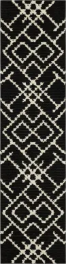 Bobby Berk Intersection Black 2' x 8' Runner Rug