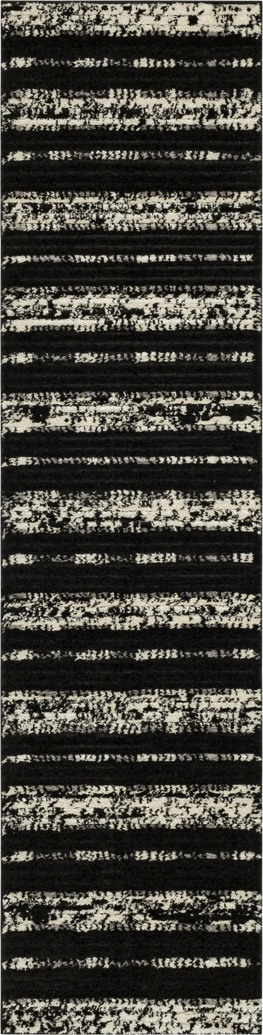 Bobby Berk Traverse Lanes Black 2' x 8' Runner Rug