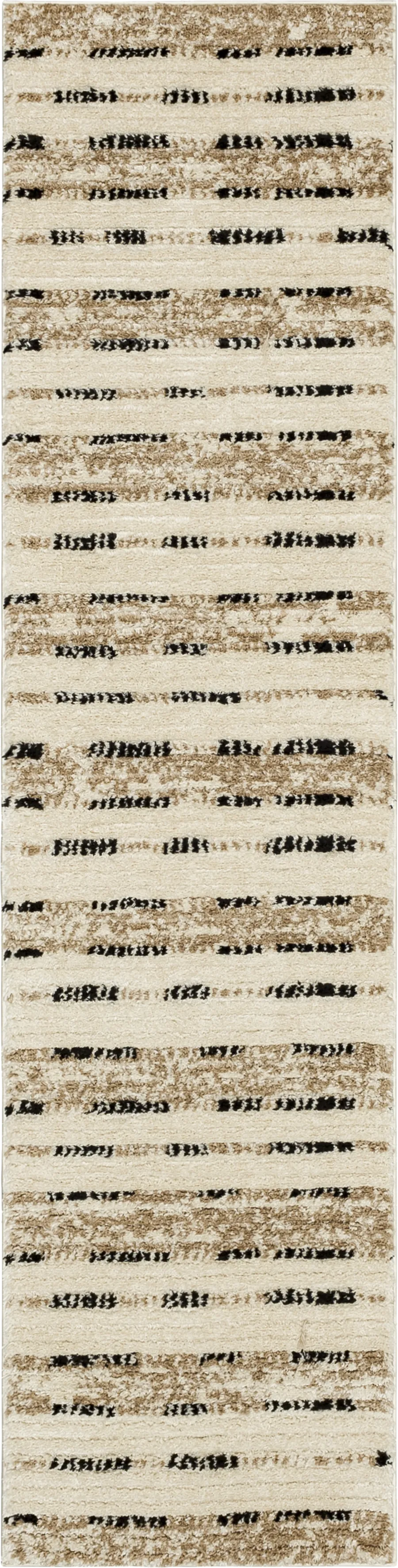 Bobby Berk Traverse Lanes Tan 2' x 8' Runner Rug - Image 1