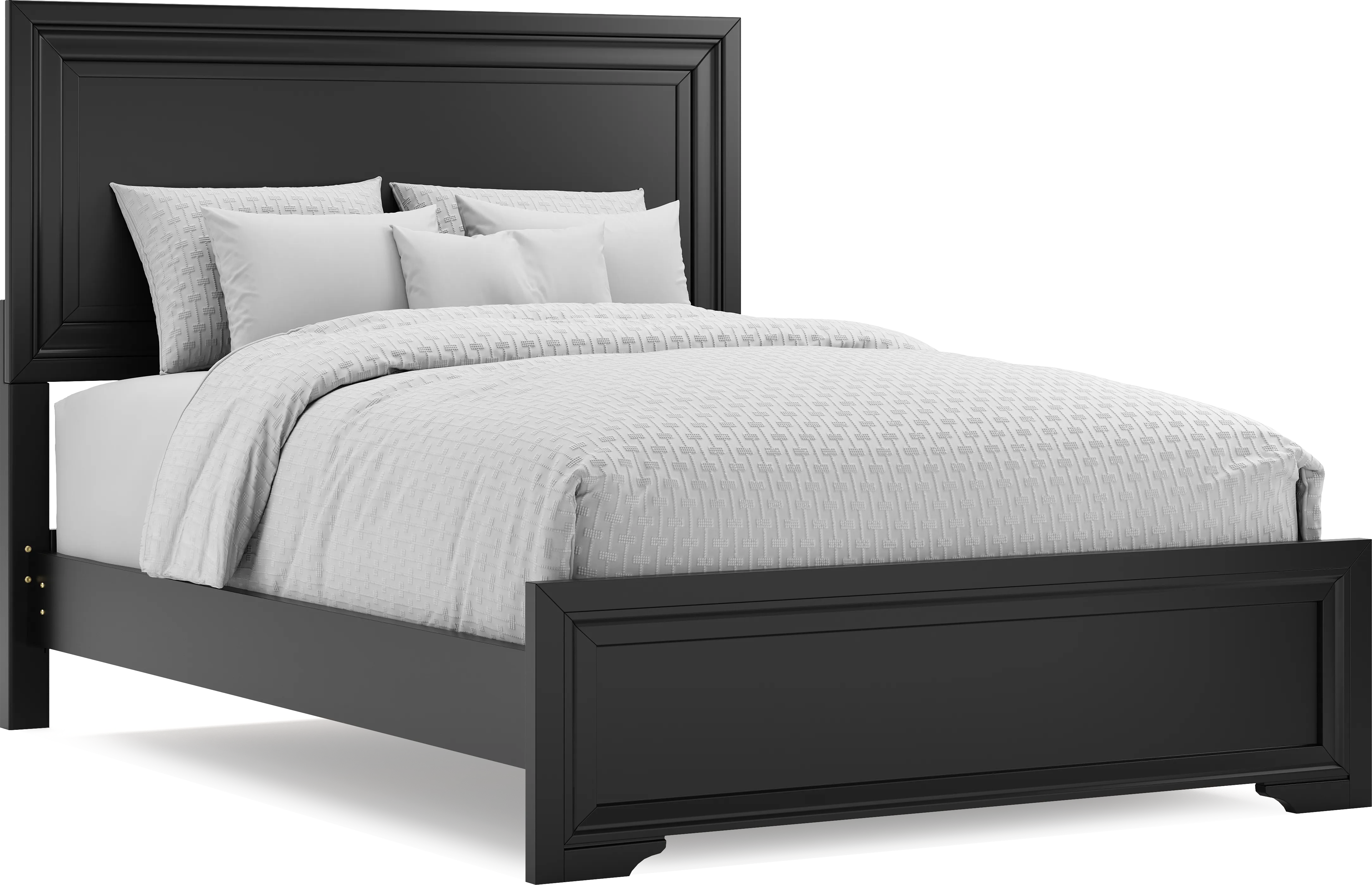 Belcourt Black 7 Pc Queen Panel Bedroom - Thumbnail - Image 3