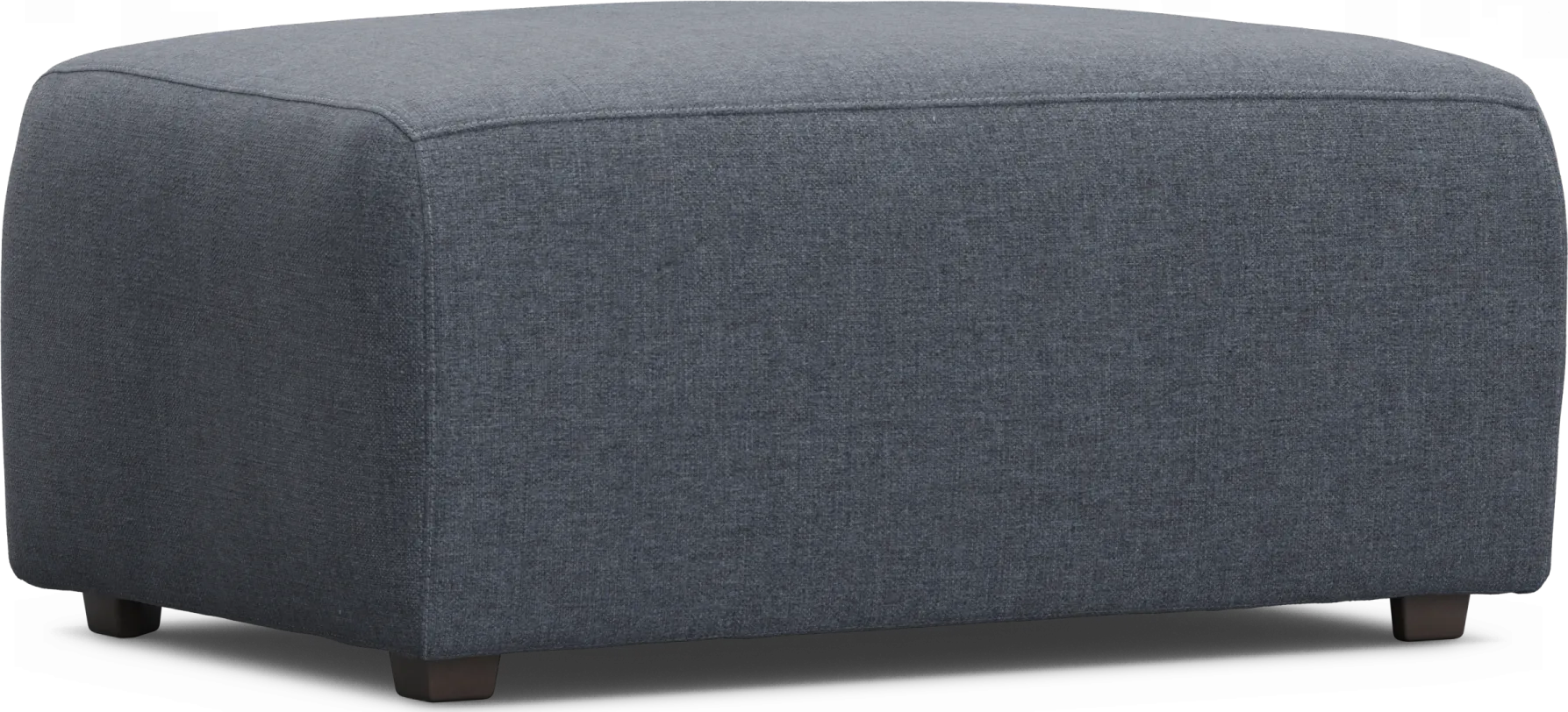 Calay Outdoor Ottoman with Denim Slipcover - Image 1