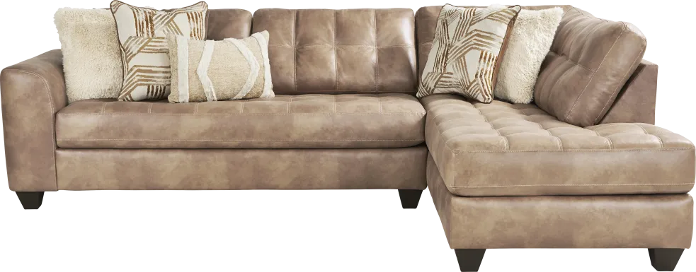 2 pc right chaise sectional
