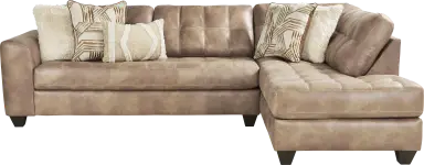 2 pc right chaise sectional