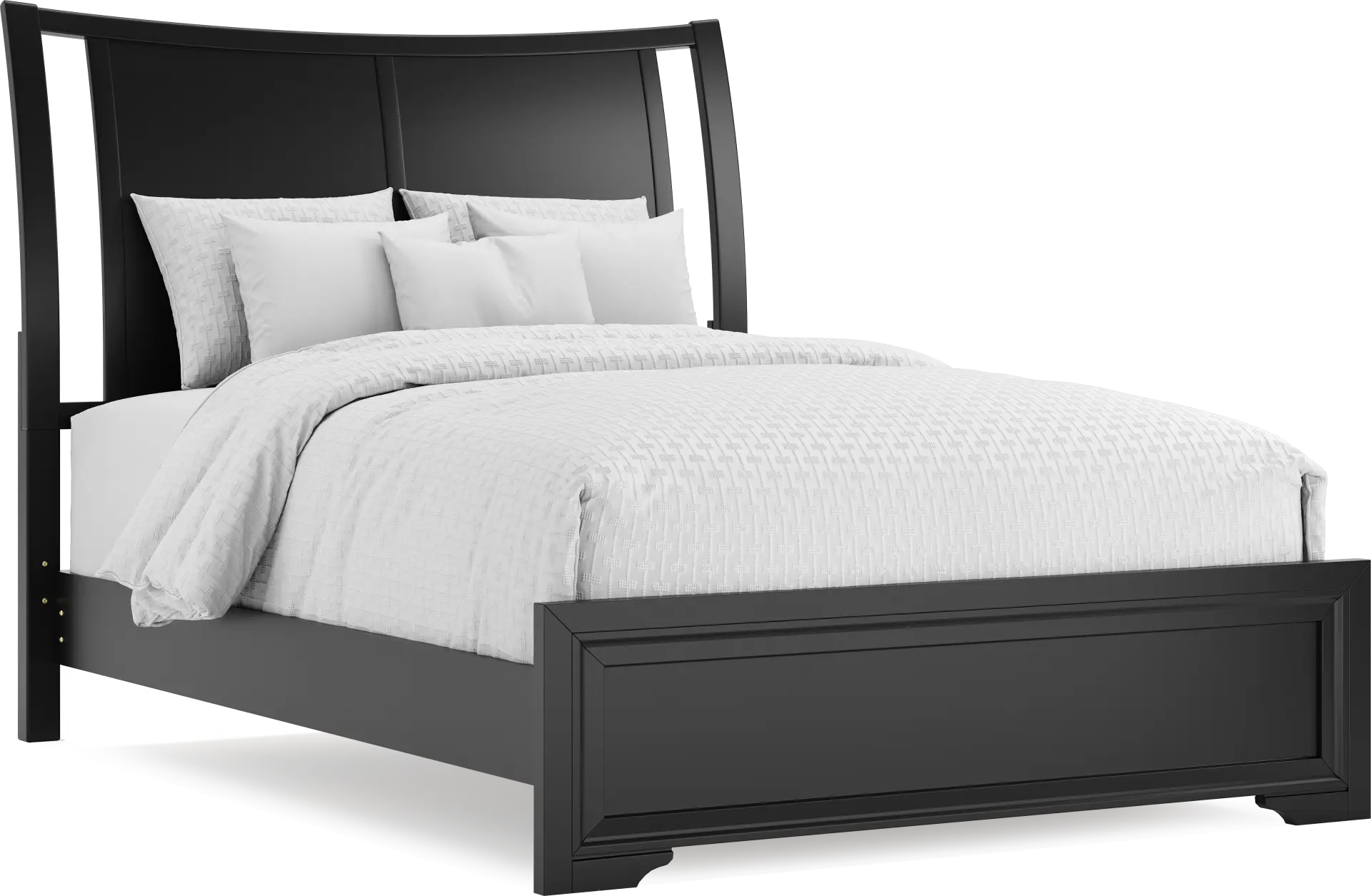 Belcourt Black 3 Pc Queen Sleigh Bed