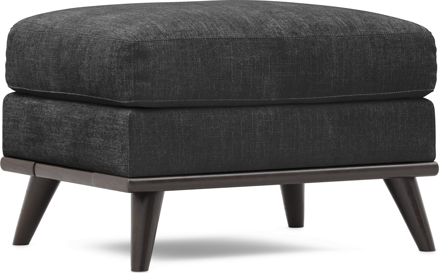 East Side Black Ottoman