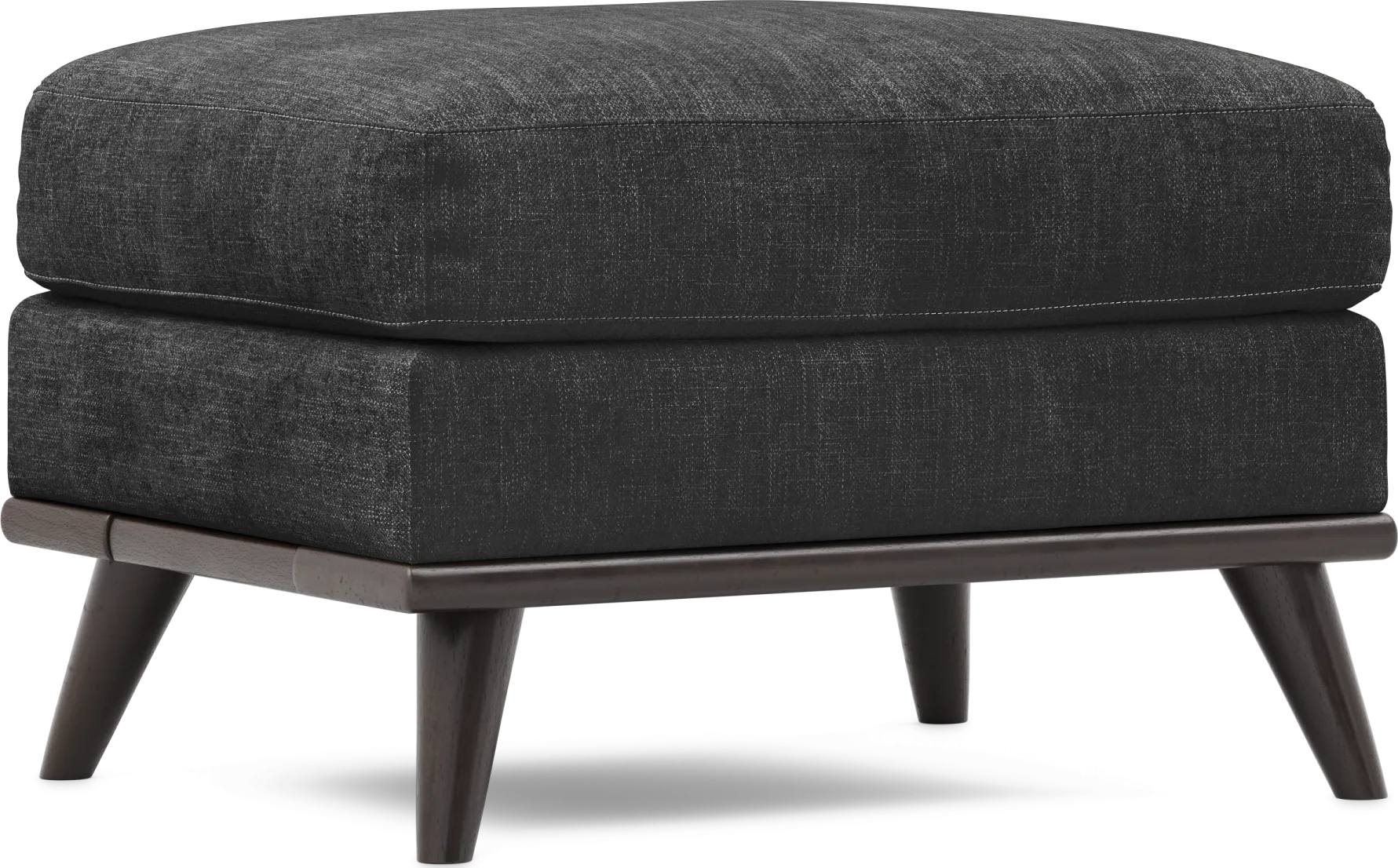 East Side Black Ottoman - Image 1