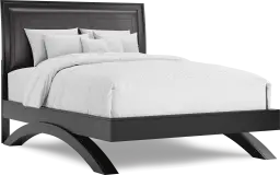 3 pc queen upholstered arch bed