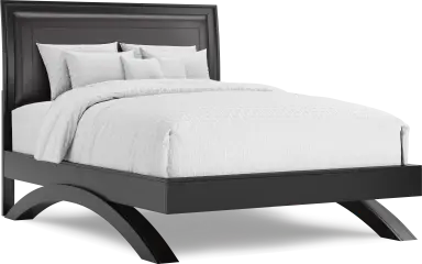 3 pc queen upholstered arch bed