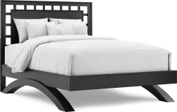 3 pc queen lattice arch bed