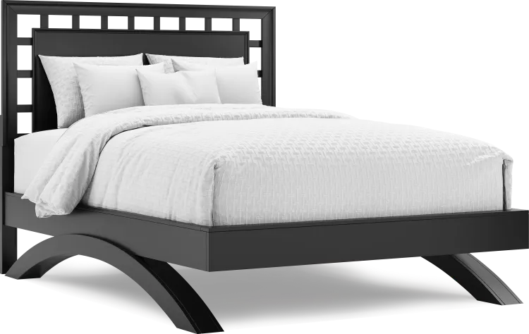 3 pc queen lattice arch bed