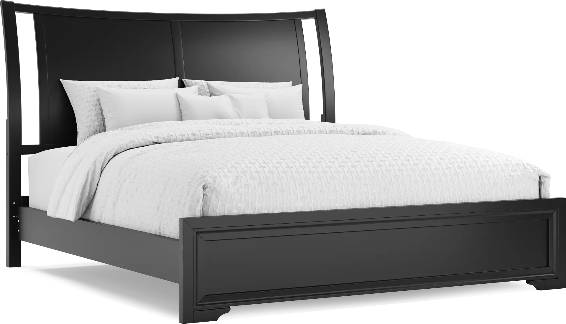 Belcourt Black 3 Pc King Sleigh Bed