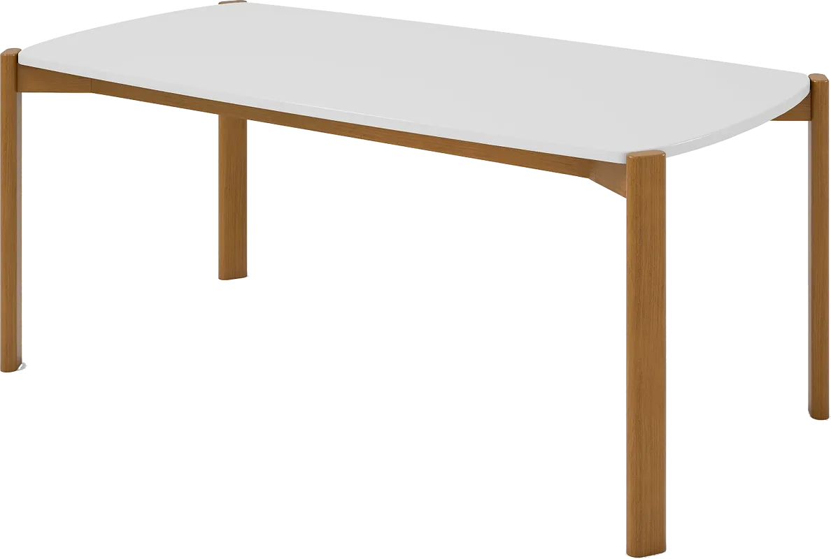 Demerest V White Dining Table