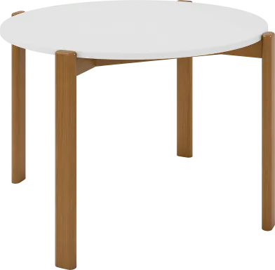 Demerest III White Dining Table