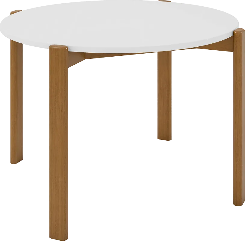 Demerest III White Dining Table
