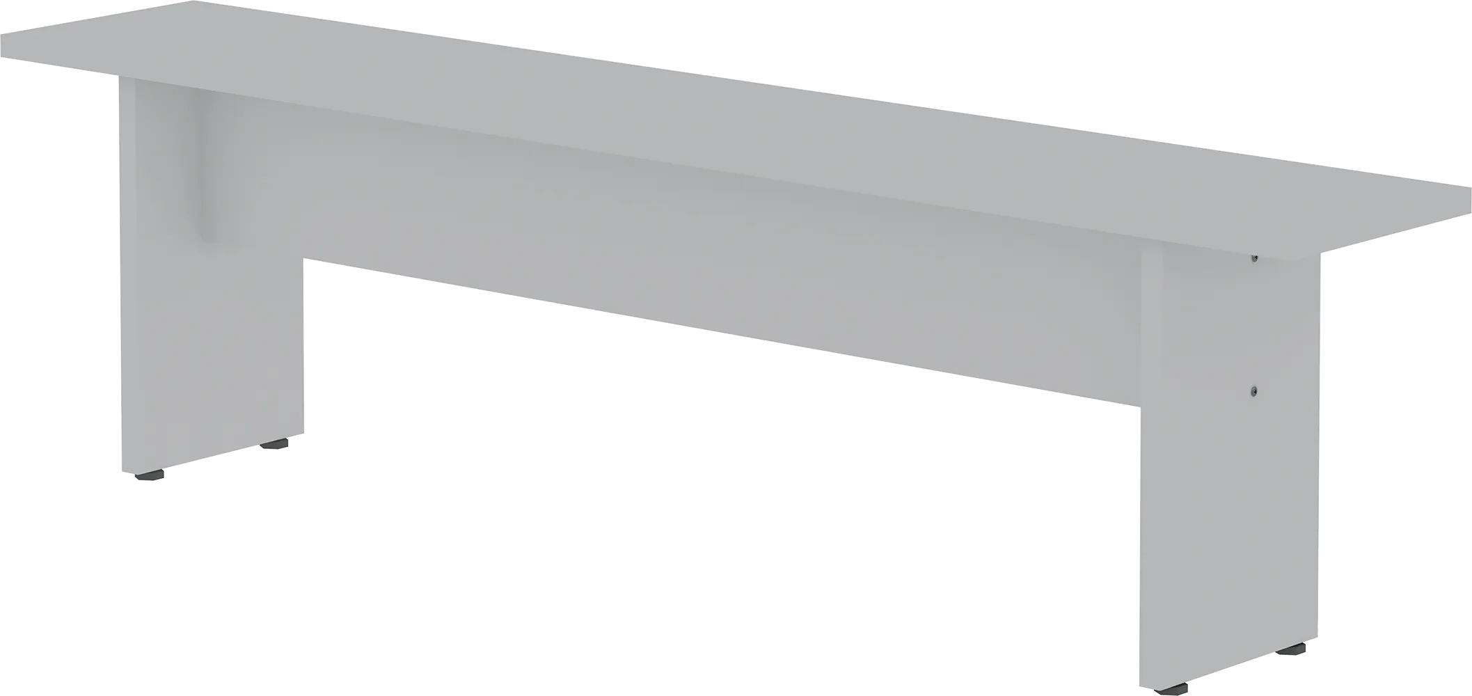 Mokema White Dining Bench - Thumbnail - Image 1