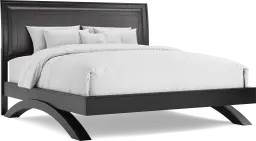 3 pc king upholstered arch bed