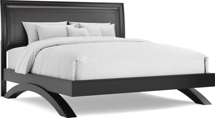 3 pc king upholstered arch bed
