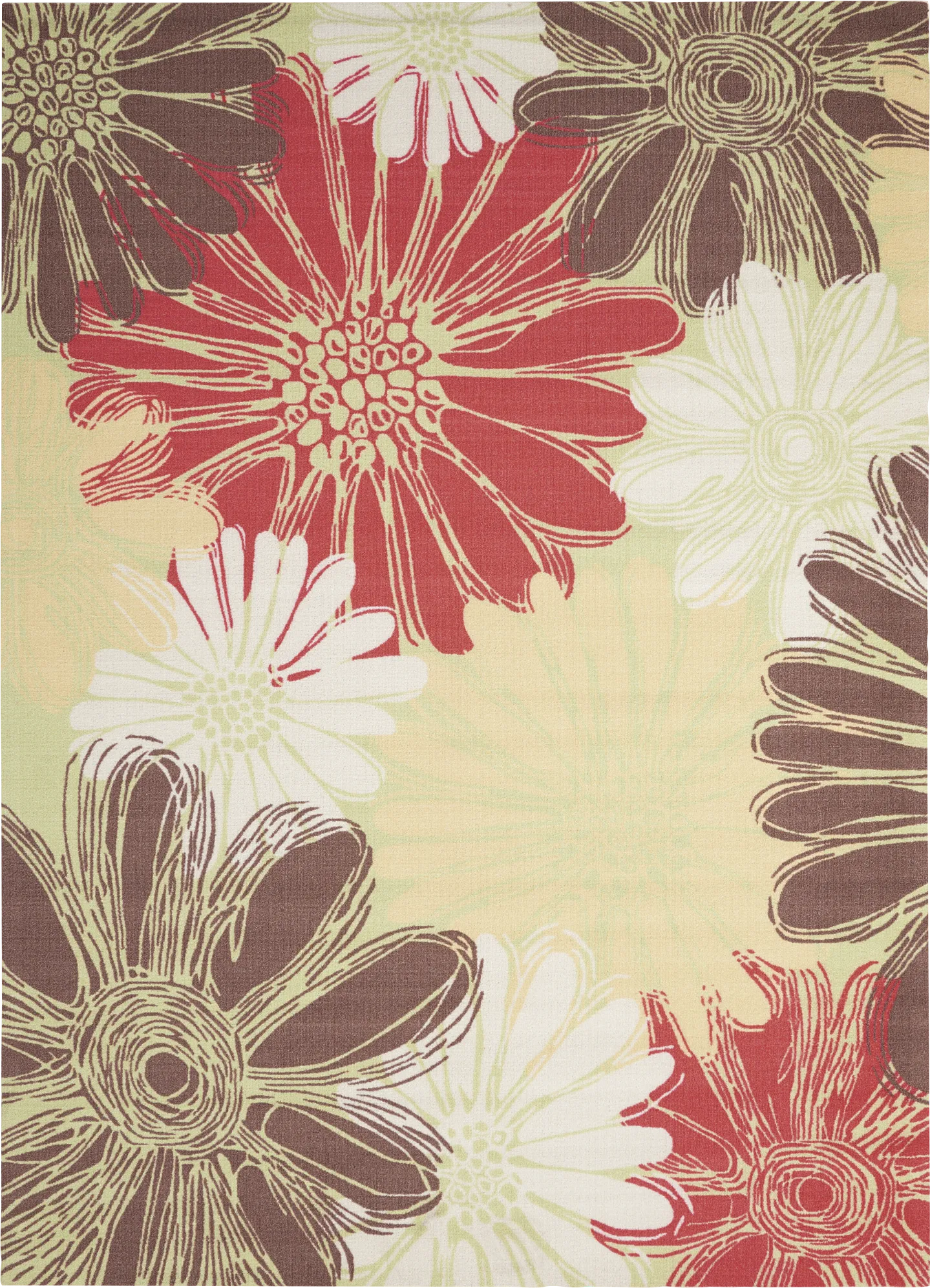 Meadowmere Yellow 5'3 x 7'5 Indoor/Outdoor Rug - Image 1