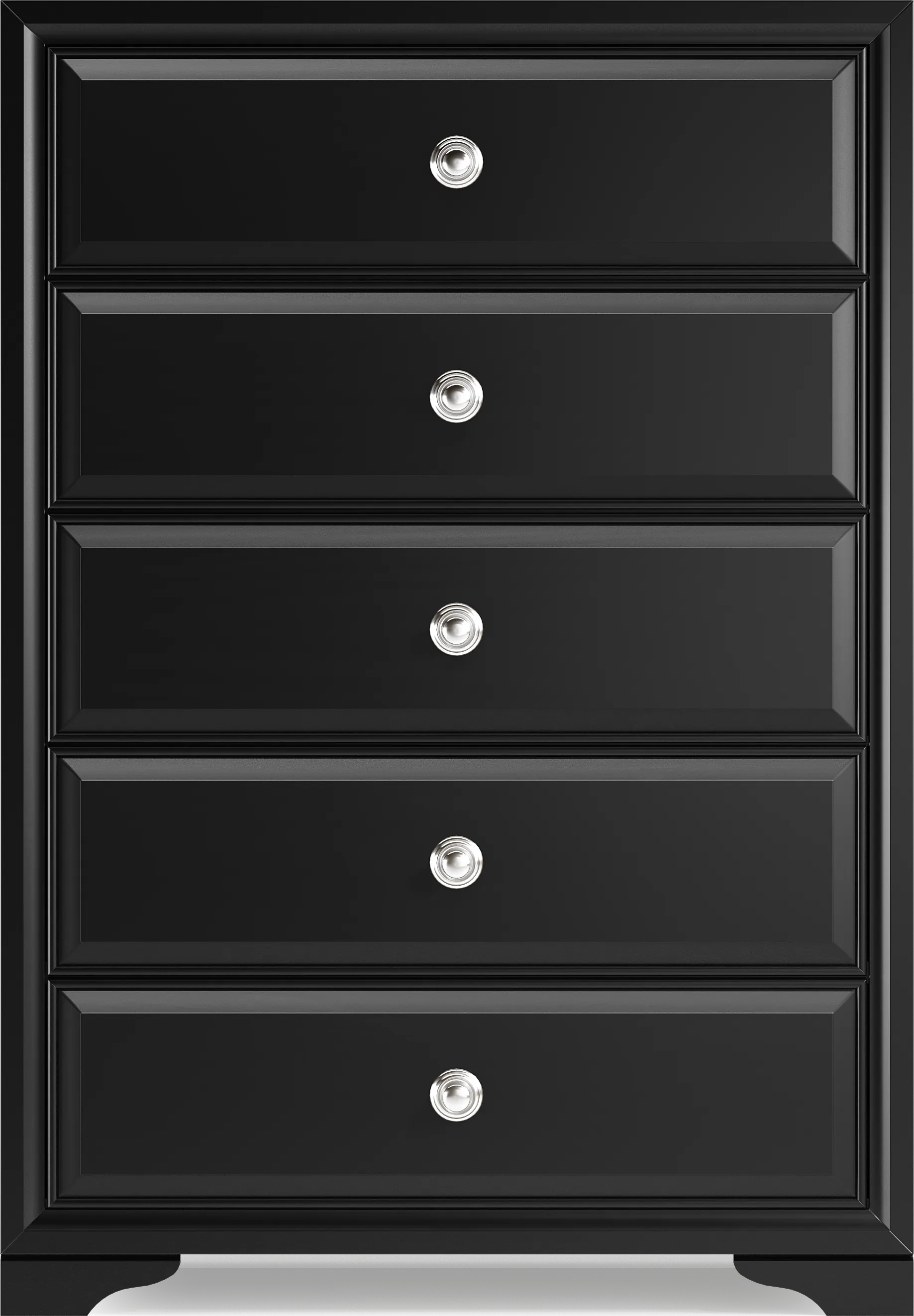 Belcourt Black 5 Pc King Upholstered Sleigh Arch Bedroom - Thumbnail - Image 5