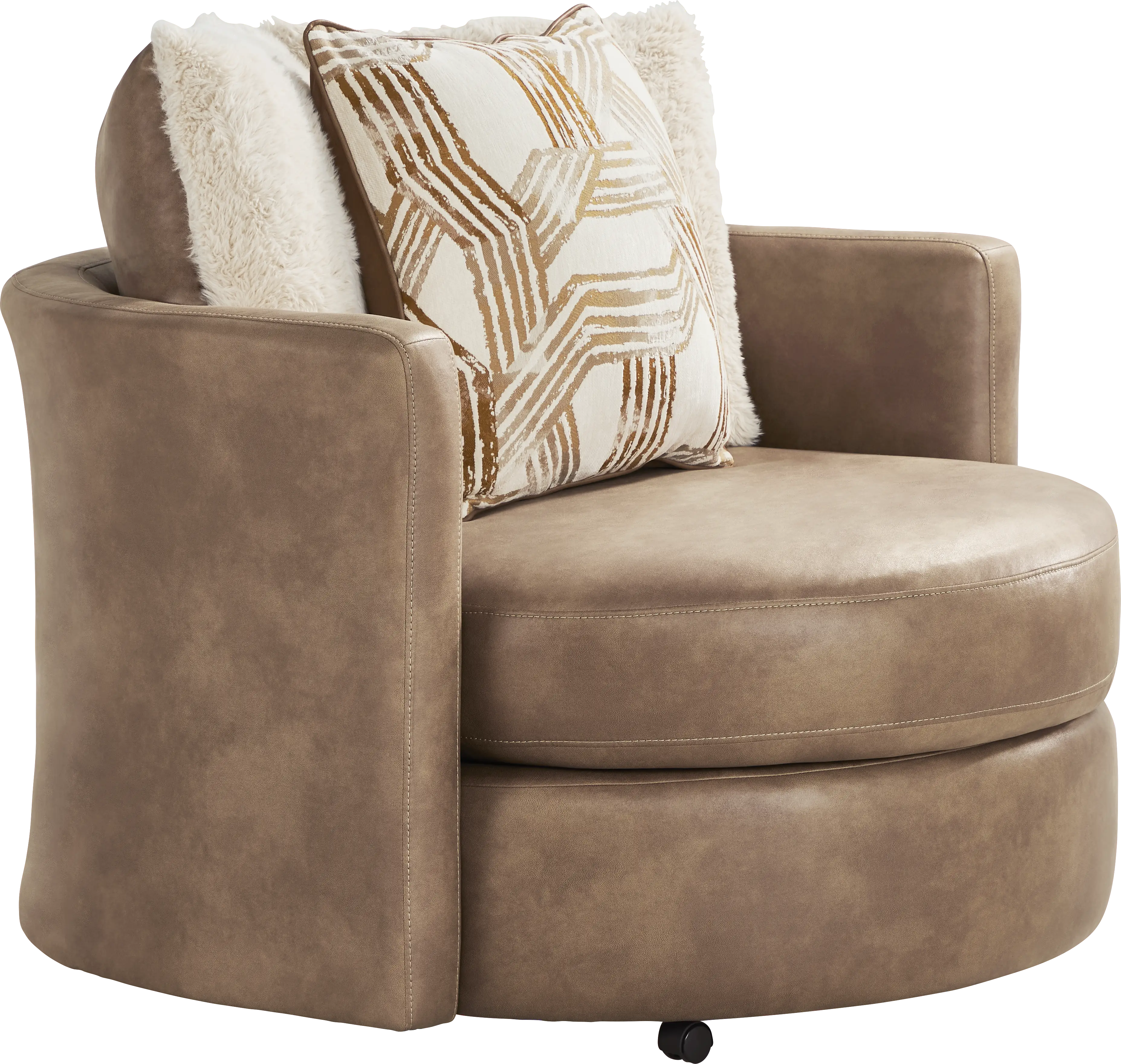 Bellinger Camel Swivel Chair - Thumbnail - Image 1