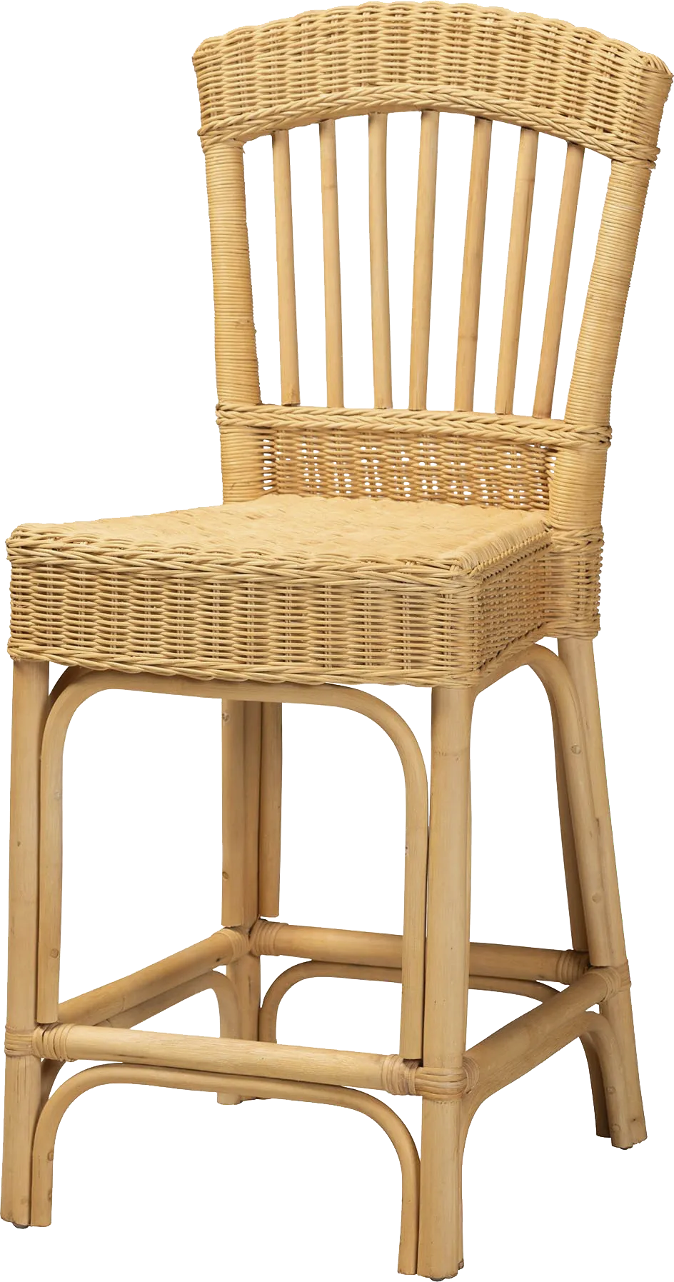 Emalene Natural Counter Stool - Thumbnail - Image 1