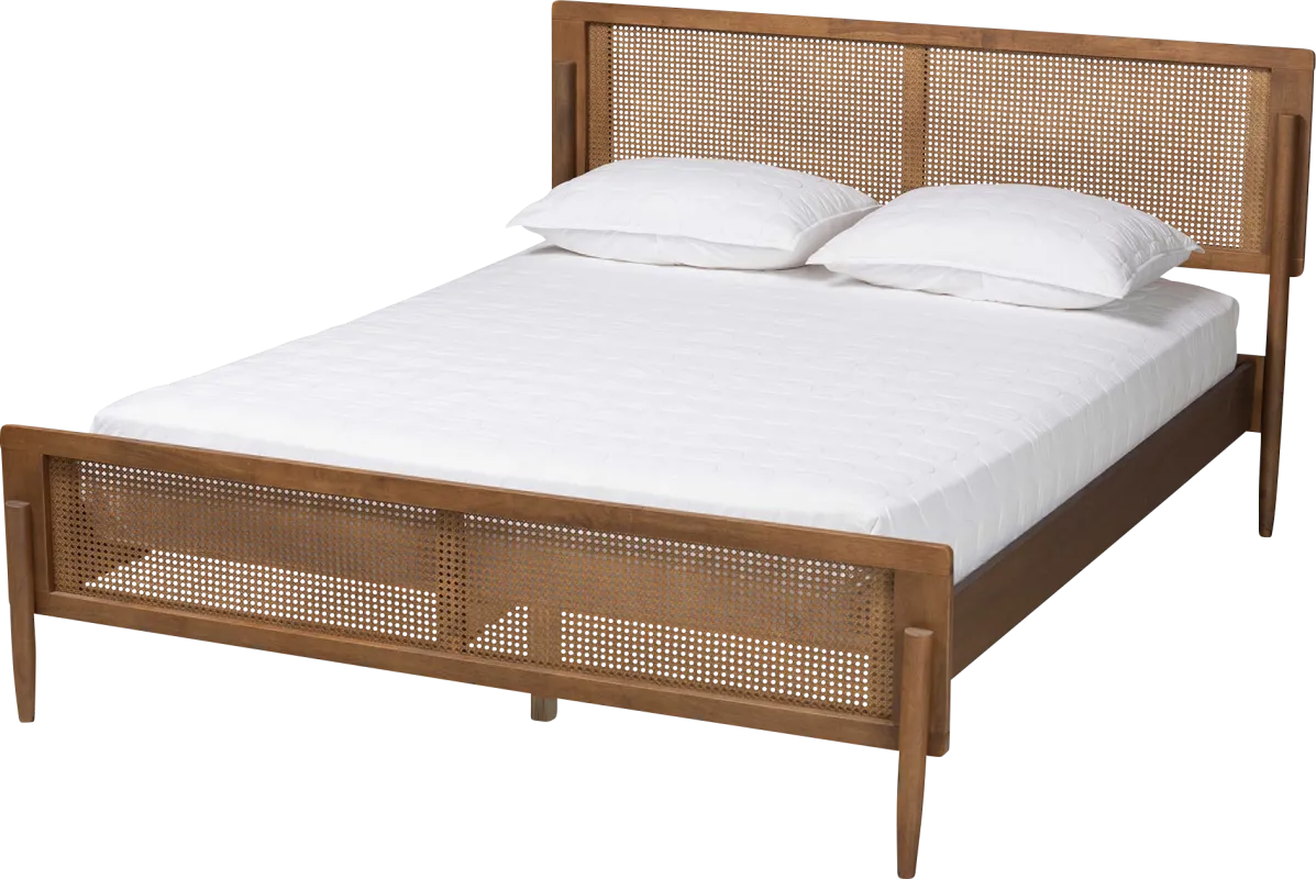 Liahona Brown Queen Platform Bed