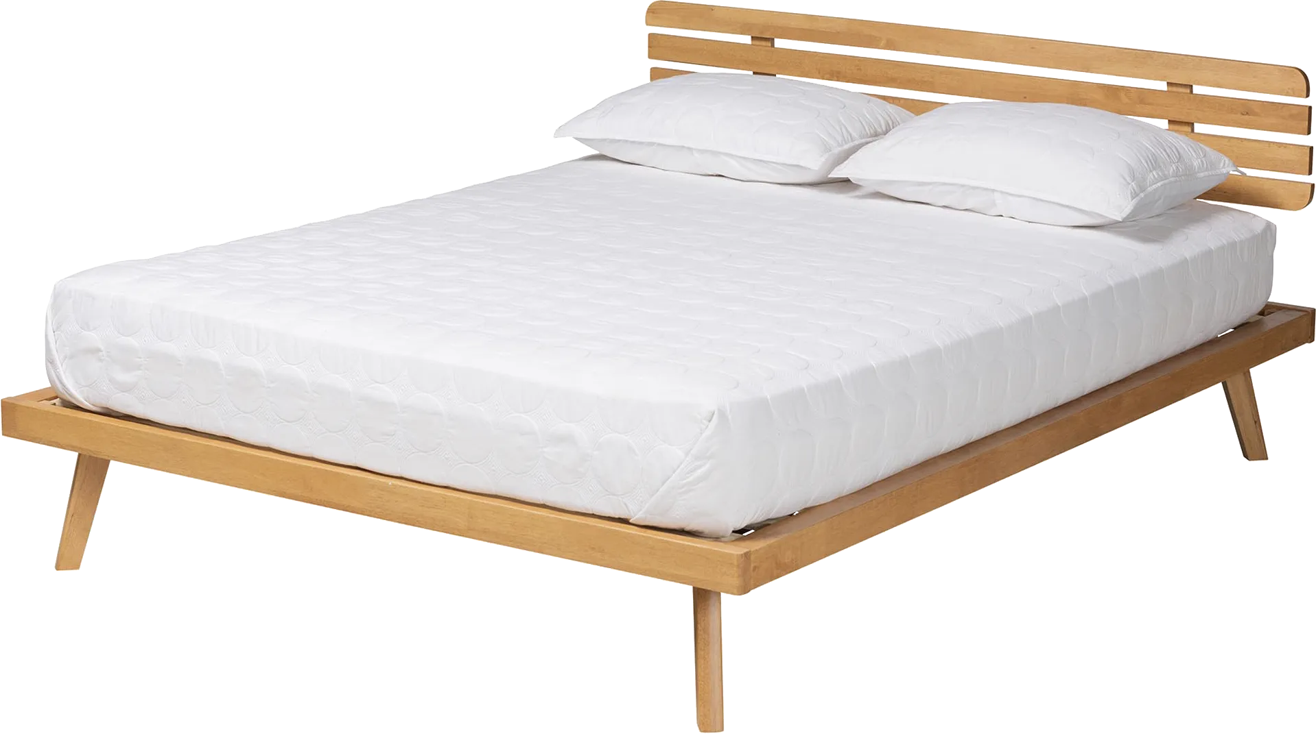 Massaro Brown Full Platform Bed - Thumbnail - Image 1
