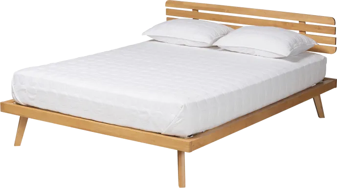 Massaro Brown Queen Platform Bed