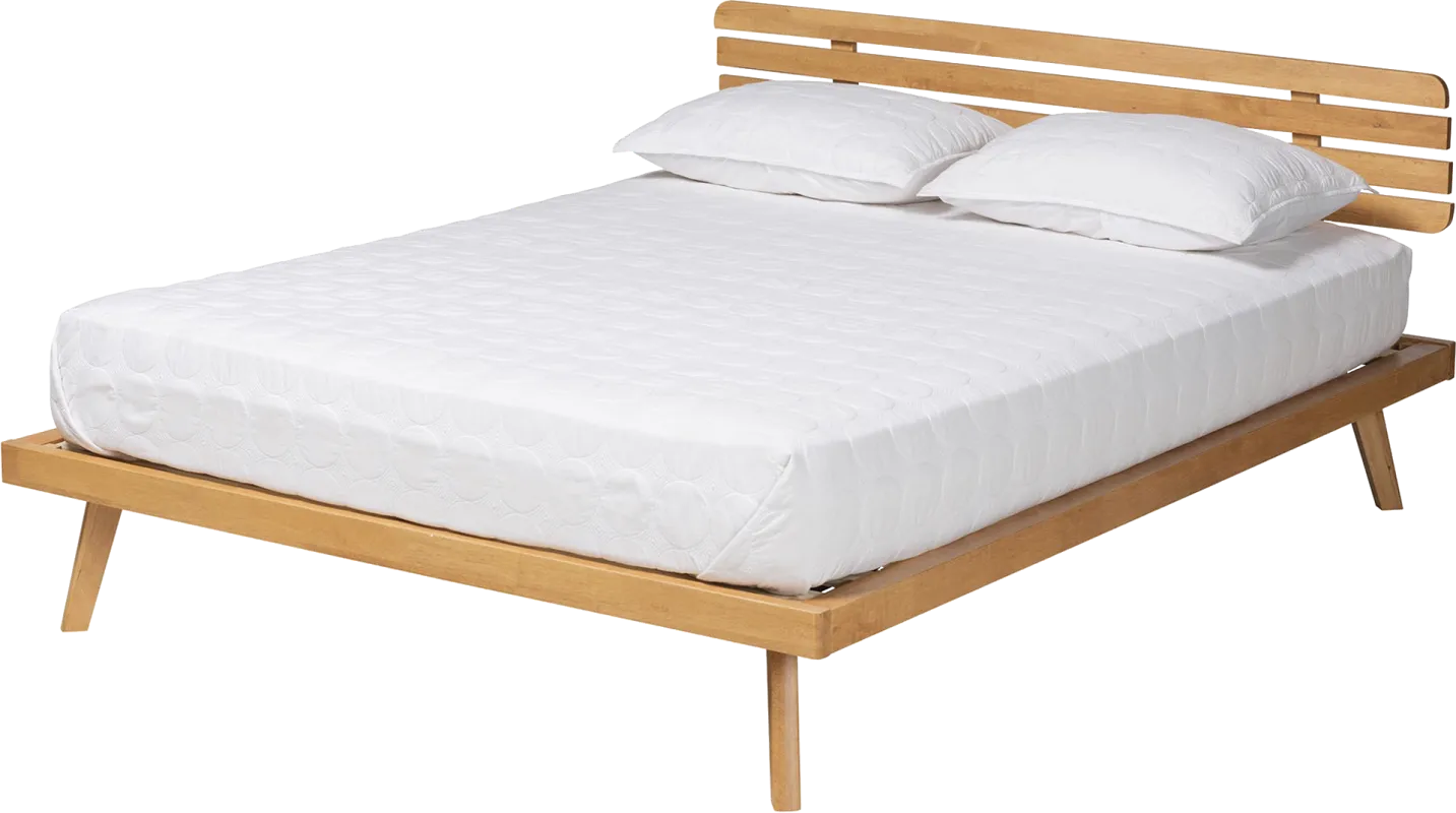 Massaro Brown Queen Platform Bed