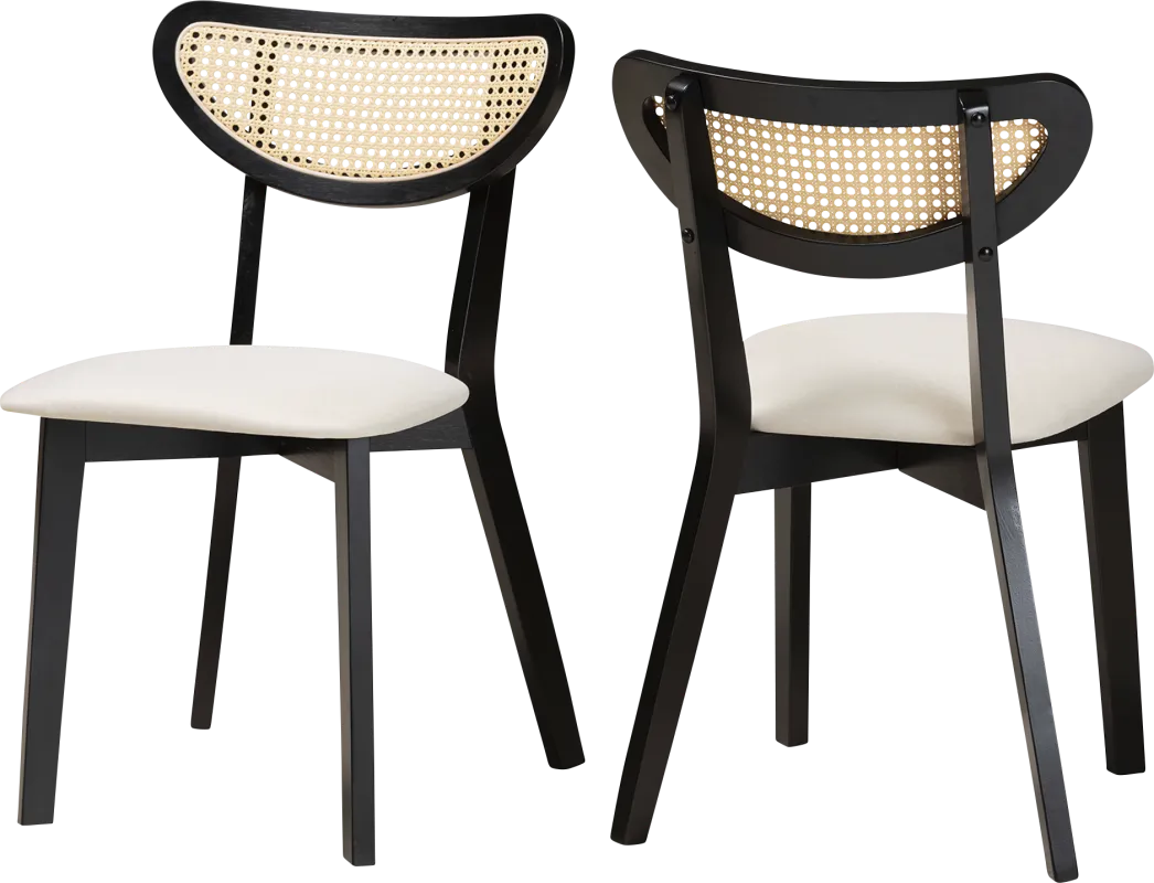 Hartzler Black Side Chair, Set of 2