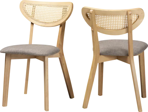 Hartzler Light Brown Side Chair, Set of 2