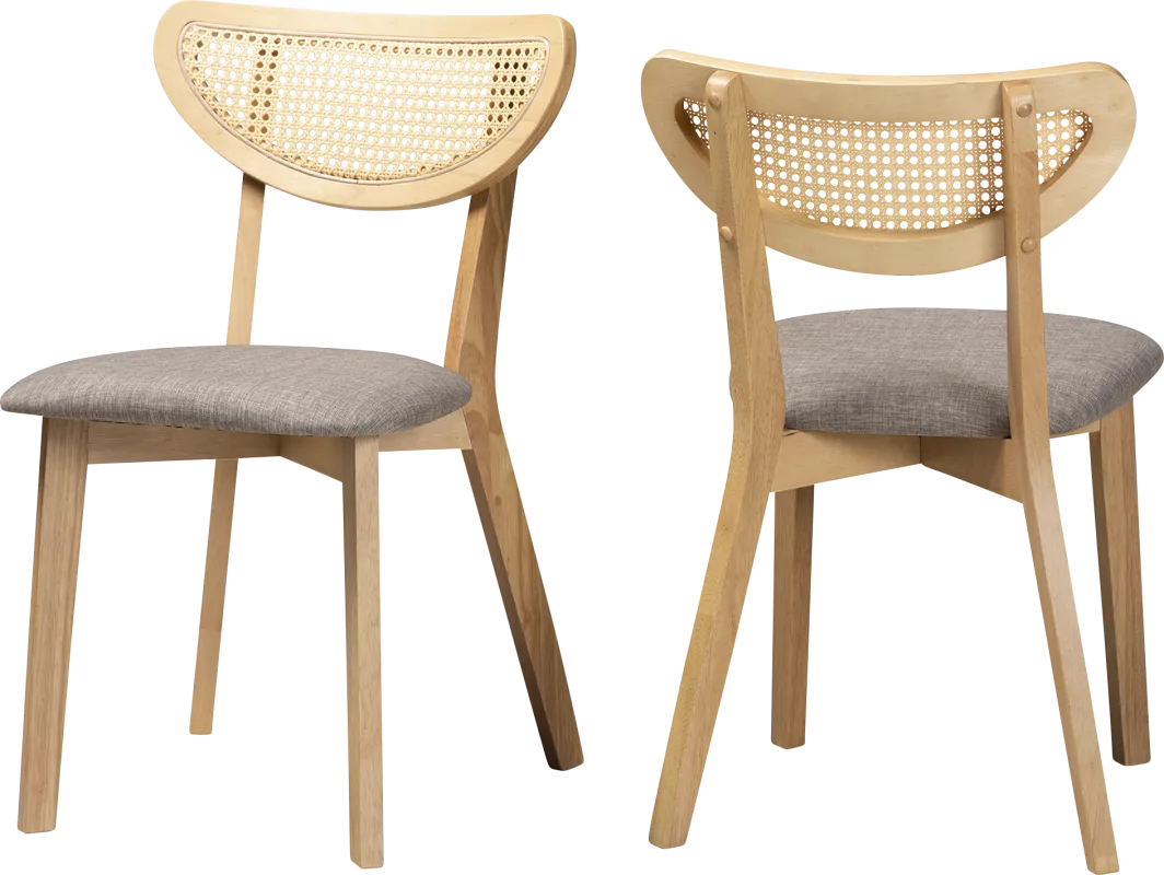Hartzler Light Brown Side Chair, Set of 2