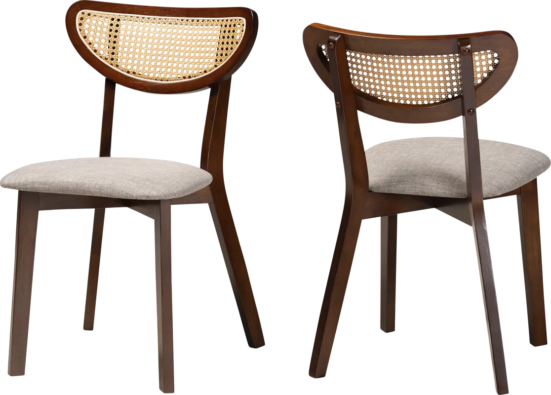 Hartzler Walnut Brown Side Chair, Set of 2