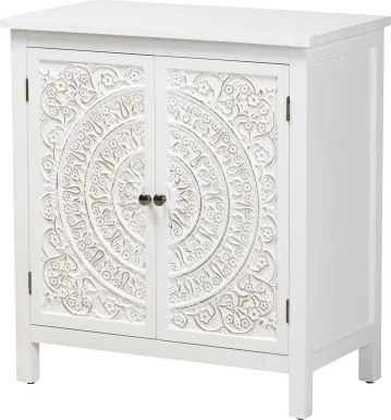 Oxenrider White Accent Cabinet