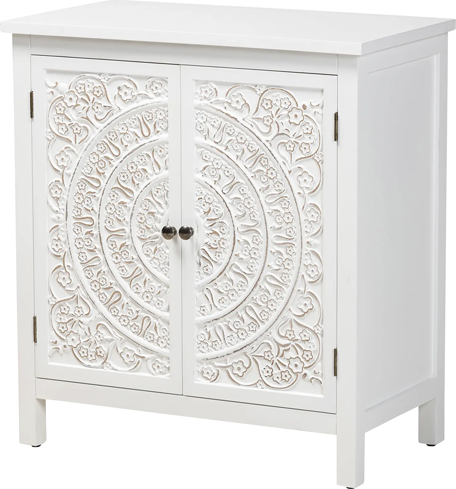 Oxenrider White Accent Cabinet