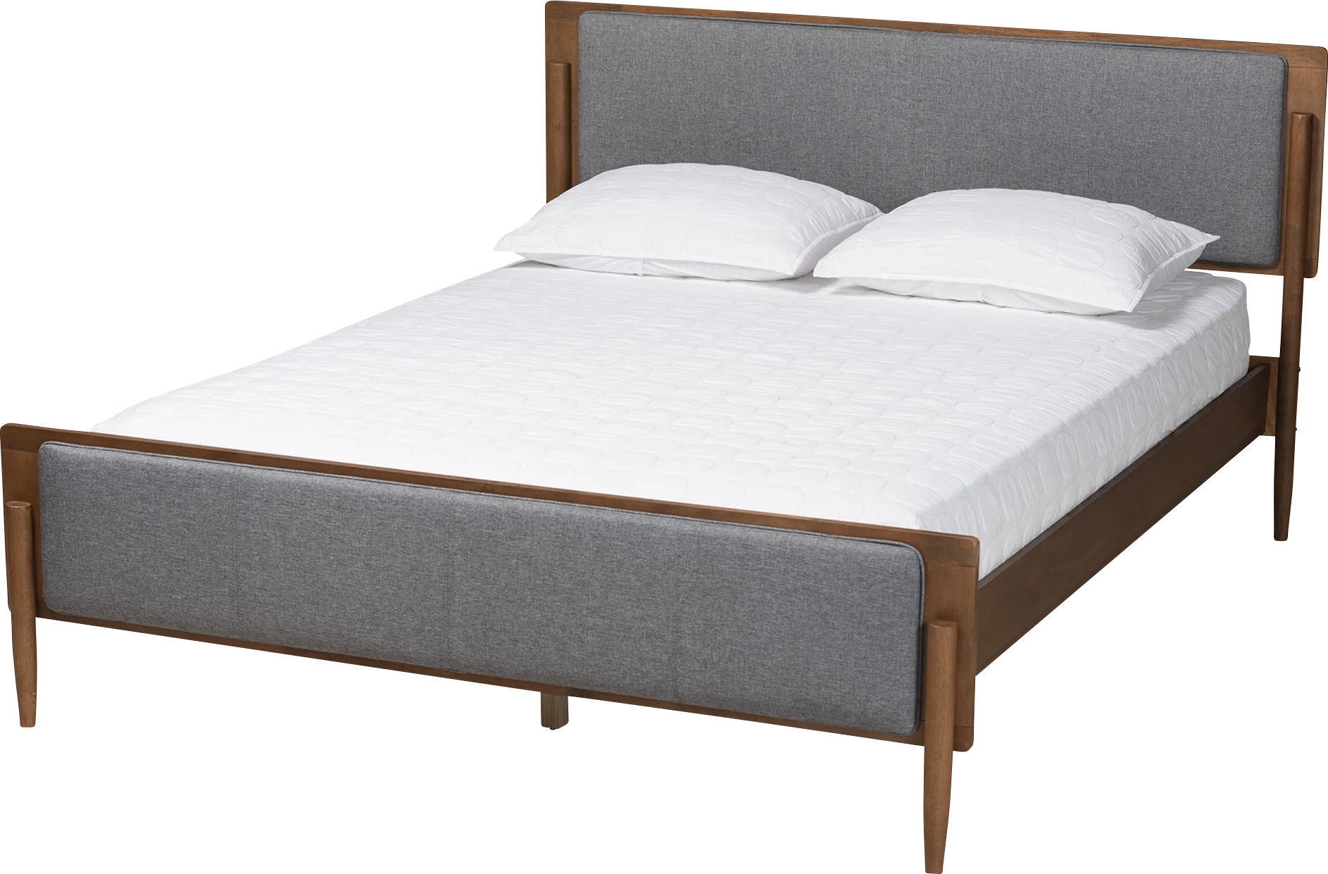 Bolender Gray King Platform Bed - Thumbnail - Image 1
