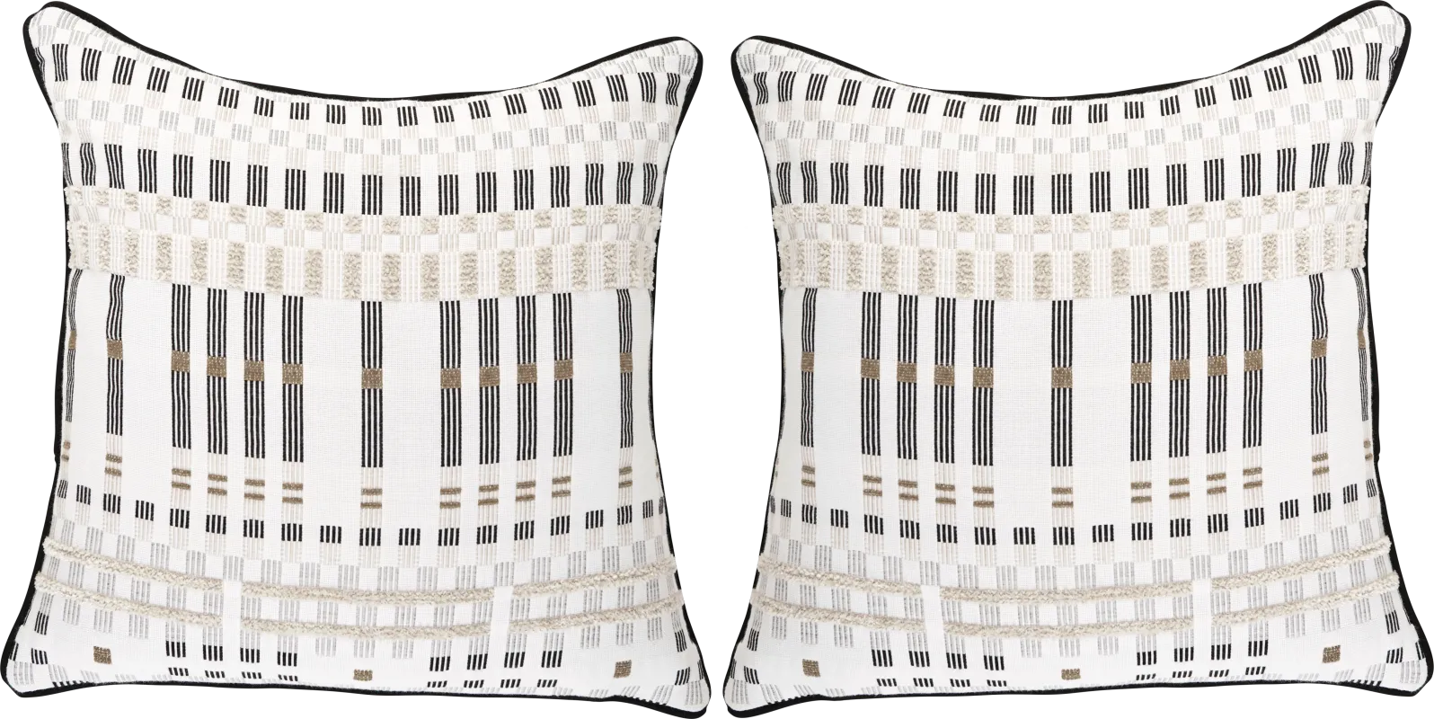 Approach Classic Beige Indoor/Outdoor Accent Pillows, Set of 2