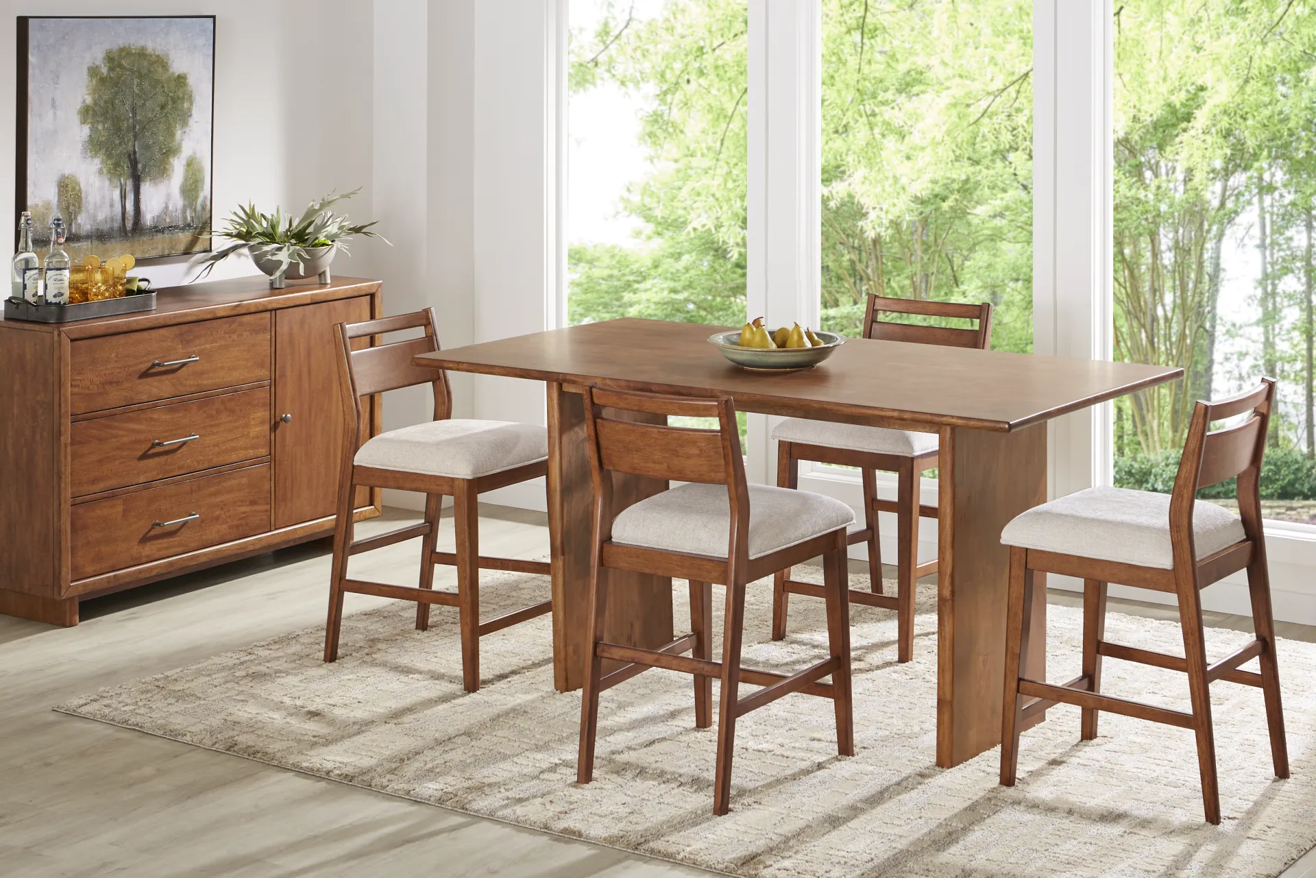 Surrey Ellis Brown Counter Height Table - Image 1