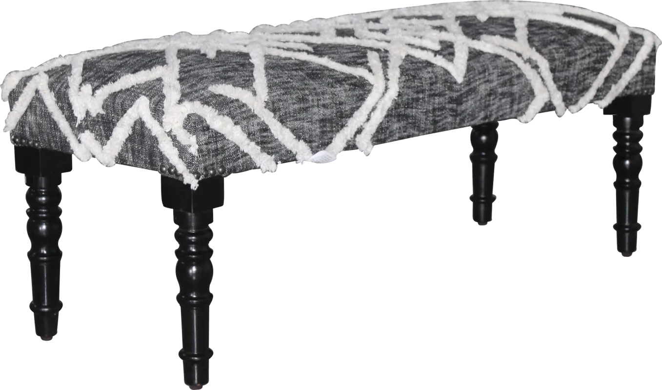 Zindan Black/Gray Bench
