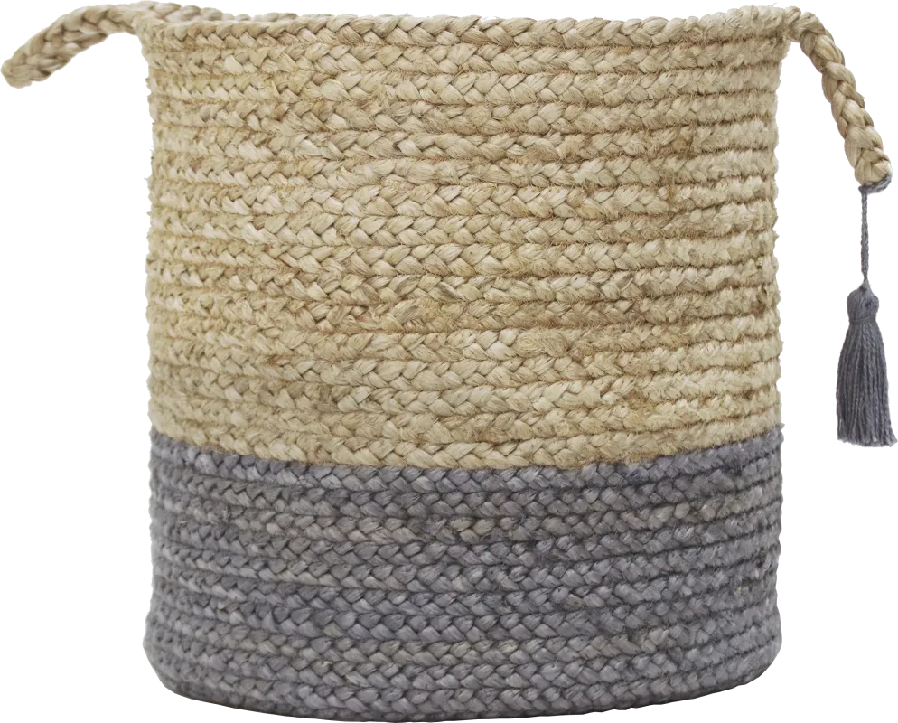 Ruven Tan/Gray 19 in. Basket